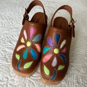 Charlotte Stone Brown Floral Heels